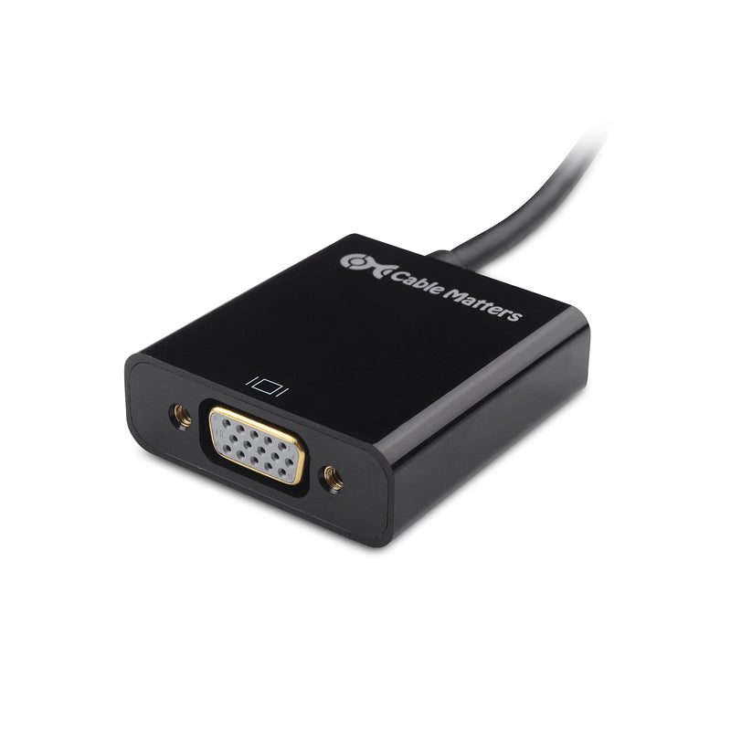 Cable Matters HDMI to VGA Adapter (HDMI to VGA Converter / VGA to HDMI Adapter) in Black - LeoForward Australia