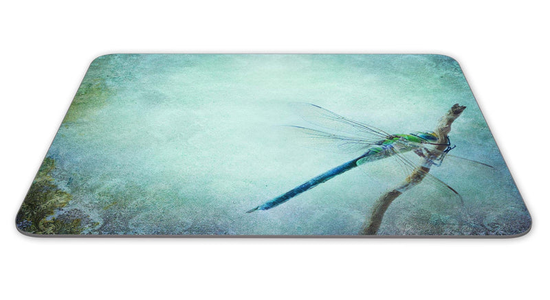 ABin Vintage Shabby Chic Background with Dragonfly Mouse pad Mouse Pad The Office Mat Mouse Pad Gaming Mousepad Nonslip Rubber Backing - LeoForward Australia