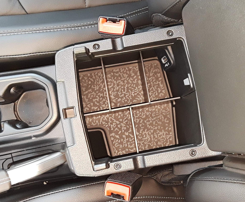  [AUSTRALIA] - Vehicle OCD Center Console Divider and Tray Organizer for Jeep Wrangler JL/JLU (2018-20) Jeep Gladiator JT Truck (2020) - Made in USA