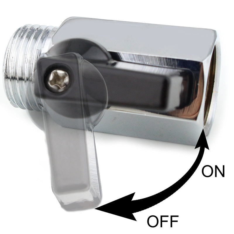  [AUSTRALIA] - YOO.MEE Shut-Off Brass Ball Valve 1/2'' Standard Connections with Polished Chrome Finish