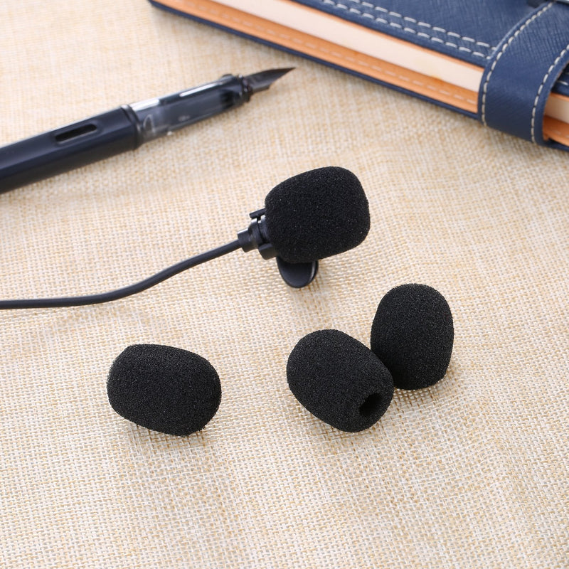  [AUSTRALIA] - eBoot Lapel Headset Microphone Windscreens, Foam Microphone Covers, Mini Size, 15 Pack