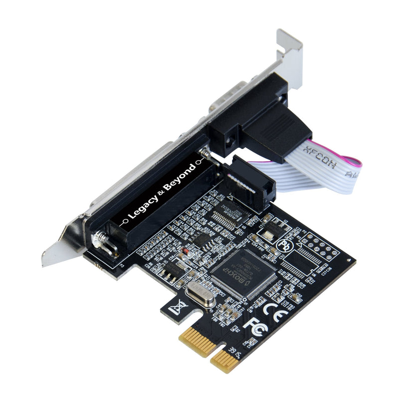  [AUSTRALIA] - SIIG Legacy and Beyond Series Single Serial Port / RS-232 and Single Parallel Port PCIe Card Compatible with 16C550 UART single serial, single parallel port