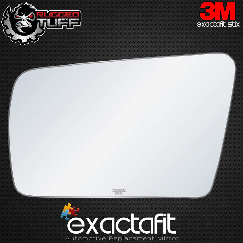 exactafit 8130L Driver Side Mirror Glass Replacement Plus 3m Adhesives Compatible With Mercedes Benz C280 CL500 E430 S320 SL600 Class Left Hand Door Wing LH - LeoForward Australia