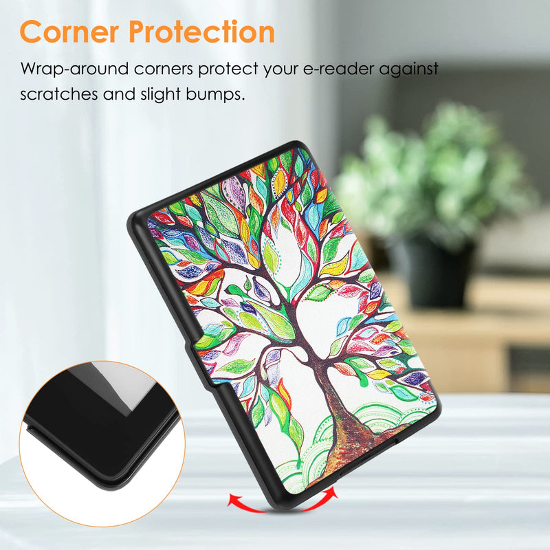  [AUSTRALIA] - Fintie Slimshell Case for 6.8" Kindle Paperwhite (11th Generation-2021) and Kindle Paperwhite Signature Edition - Premium Lightweight PU Leather Cover with Auto Sleep/Wake, Love Tree Z-Love Tree