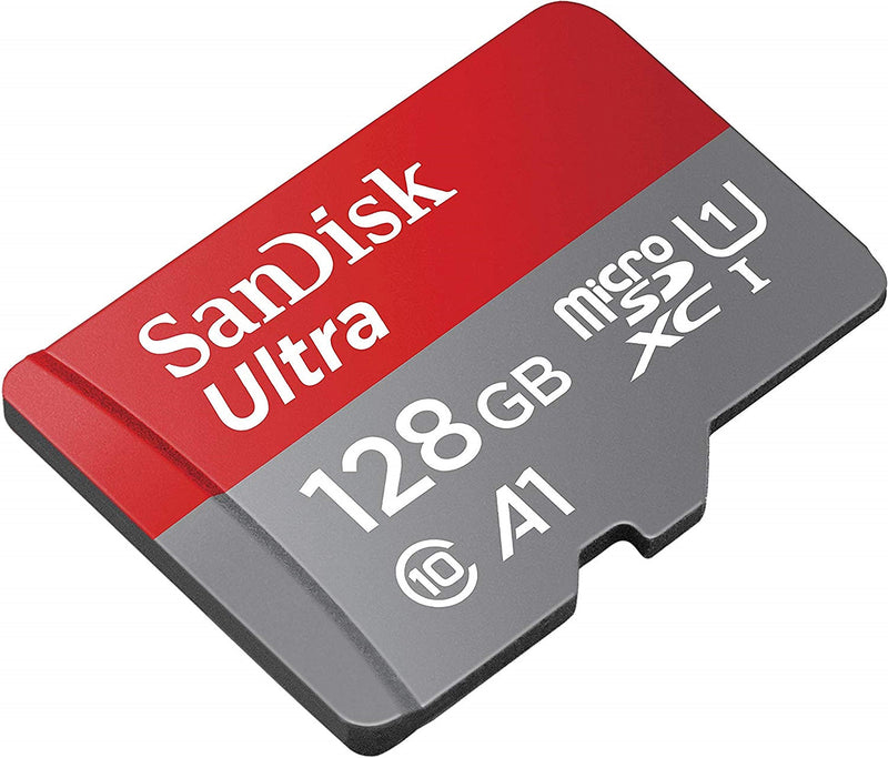  [AUSTRALIA] - SanDisk Ultra 128GB MicroSDXC UHS-I Memory Card for Tablet Works with Lenovo Tab M10, M8, Tab M8 HD, M10 Plus (SDSQUA4-128G-GN6MN) Class 10 Bundle with 1 Everything But Stromboli TF & SD Card Reader