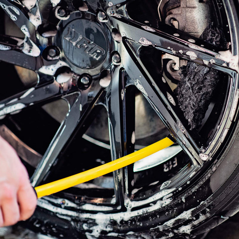  [AUSTRALIA] - Maxshine 45 Degree Angle Microfiber Wheel Brush for Car Detailing, Length: 50cm