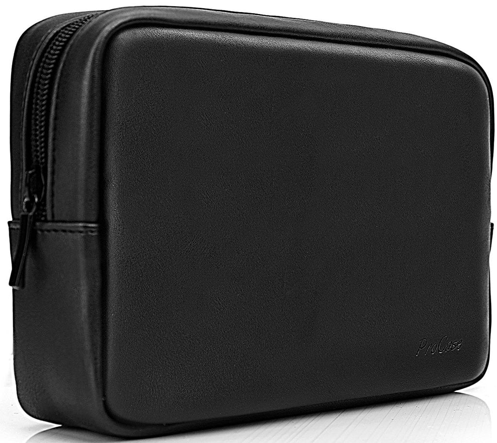  [AUSTRALIA] - ProCase Accessories Bag Organizer Power Bank Case, Electronics Accessory Travel Gear Organize Case, Cable Management Hard Drive Bag -Black