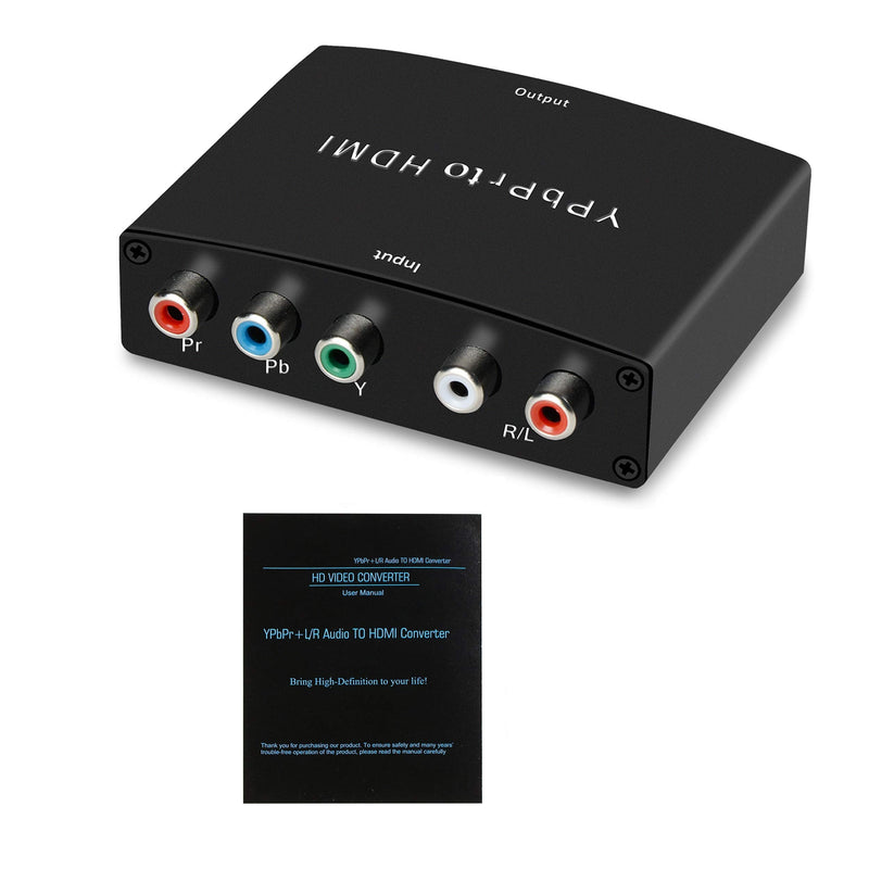  [AUSTRALIA] - Component to HDMI Adapter, YPbPr to HDMI Coverter + R/L, NEWCARE Component 5RCA RGB to HDMI Converter Adapter, Supports 1080P Video Audio Converter Adapter for DVD PSP to HDTV Monitor