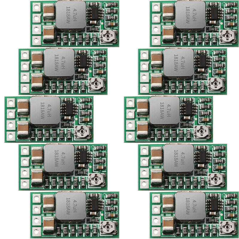  [AUSTRALIA] - 10 pieces 5V regulator module mini voltage step-down converter DC 4.5 - 24V 12V 24V to 5V 3A voltage step-down converter DC-DC reduced voltage regulator power supply transformer module