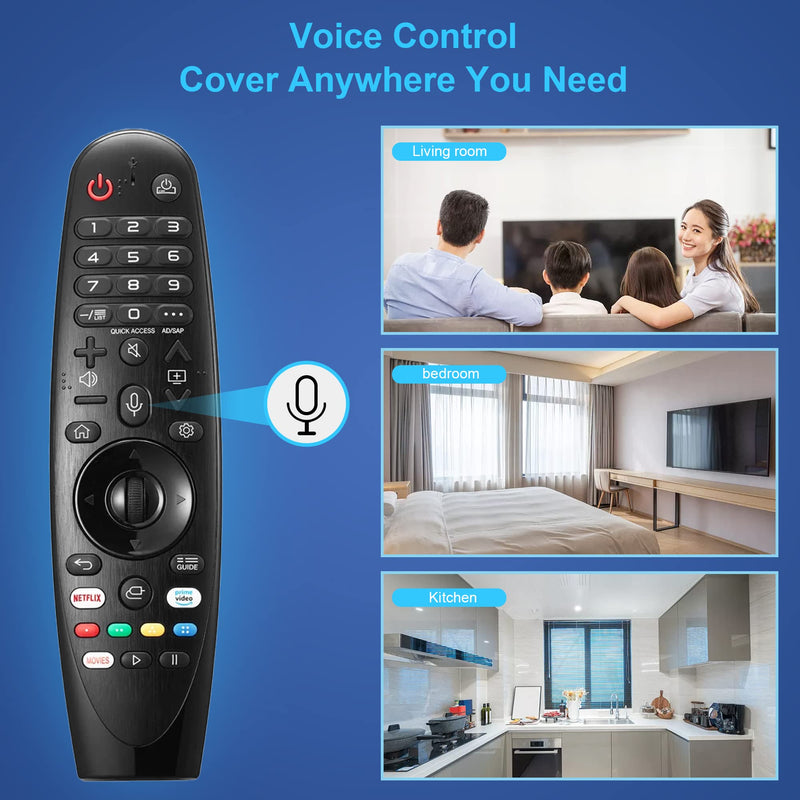  [AUSTRALIA] - Replacement for LG Smart TV Remote Magic Remote Control with Voice and Pointer Function Universal LG Remote for LG UHD OLED QNED NanoCell 4K 8K Models Netflix and Prime Video Hot Keys,Google/Alexa MR20GA