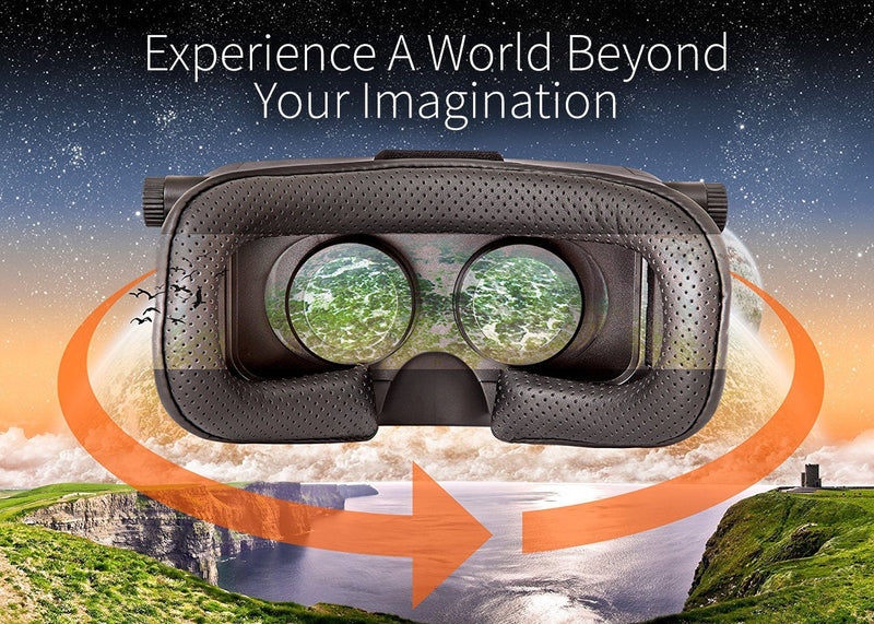  [AUSTRALIA] - Utopia 360° VR Headset | 3D Virtual Reality Headset for VR Games, 3D Movies, and VR Apps - Compatible with iPhone and Android Smartphones (2018 Virtual Reality Headset Model)