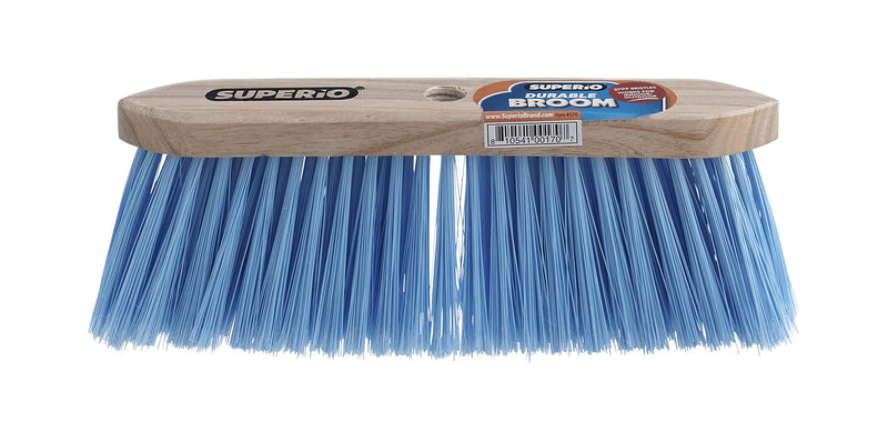 Broom Refill Head for Kitchen and Home Broom - Heavy Duty Household Broom Easy Sweeping Dust and Wisp Floors and Corners (Blue- Synthetic) Blue- Synthetic - LeoForward Australia