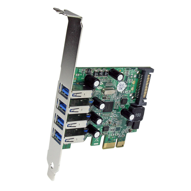  [AUSTRALIA] - StarTech.com 4-Port PCI Express SuperSpeed USB 3.0 Controller Card with UASP - USB 3.0 Expansion Card with SATA Power (PEXUSB3S4V)