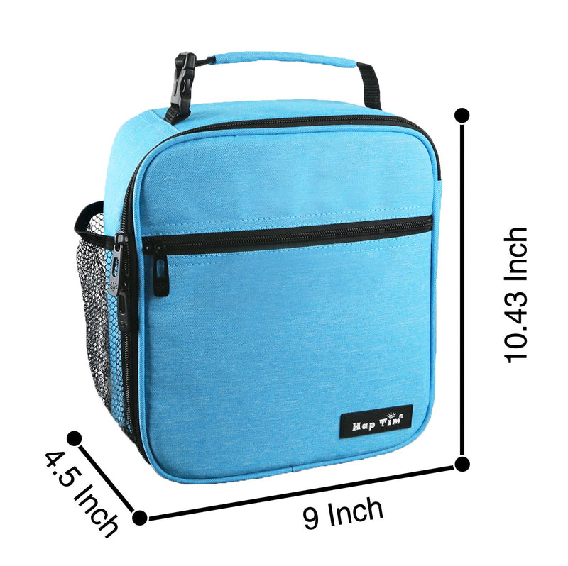  [AUSTRALIA] - Hap Tim Insulated Lunch Bag for Men Women,Reusable Lunch Box for Boys,Spacious Lunchbox Adult (18654-BL) Blue