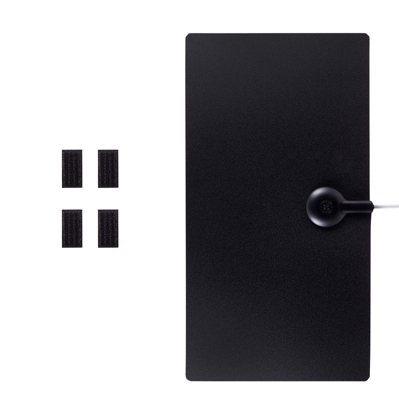  [AUSTRALIA] - GE Ultra Edge Indoor HD Digital TV Antenna, Long Range Smart TV Antenna, Slim Décor Reversible Black White Design, Supports 4K HD Smart TV VHF UHF, 6ft Coax HDTV Cable, 11264 Ultra Edge Wall mount