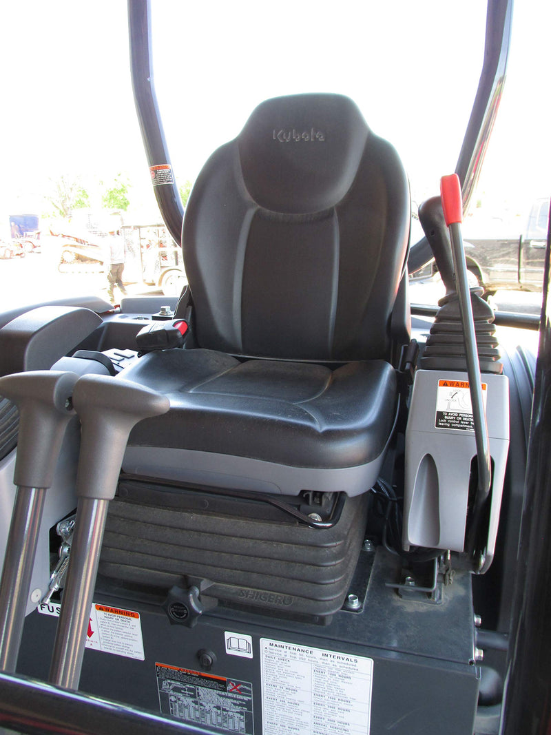  [AUSTRALIA] - Durafit Seat Covers, KU06 Charcoal Gray Kubota Seat Covers for tractor L3240, L3940, L4240, L5040, L5240, L5740 BX2380, BX1880, BX268 Series Cab Tractors, BX 2370 U35 Excavator in Charcoal Gray Endura