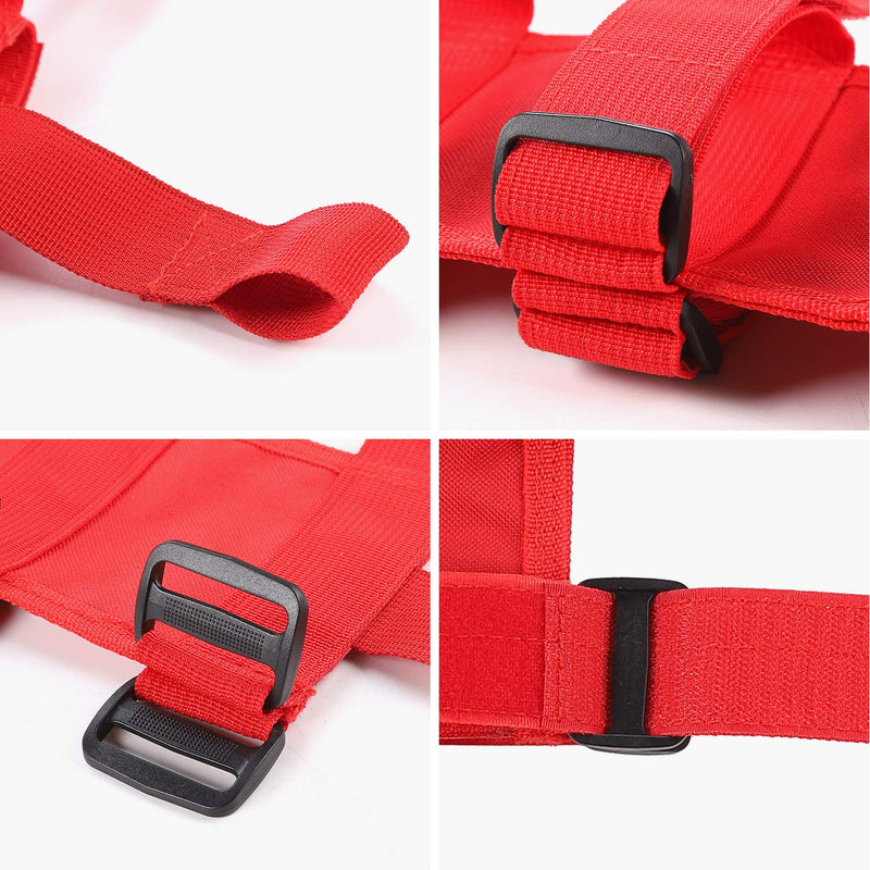  [AUSTRALIA] - JeCar Fire Extinguisher Holder Adjustable Roll Bar Extinguisher Strap for 1987-2020 Jeep Wrangler JK JL TJ CJ YJ & 2020 Jeep Gladiator JT, Red