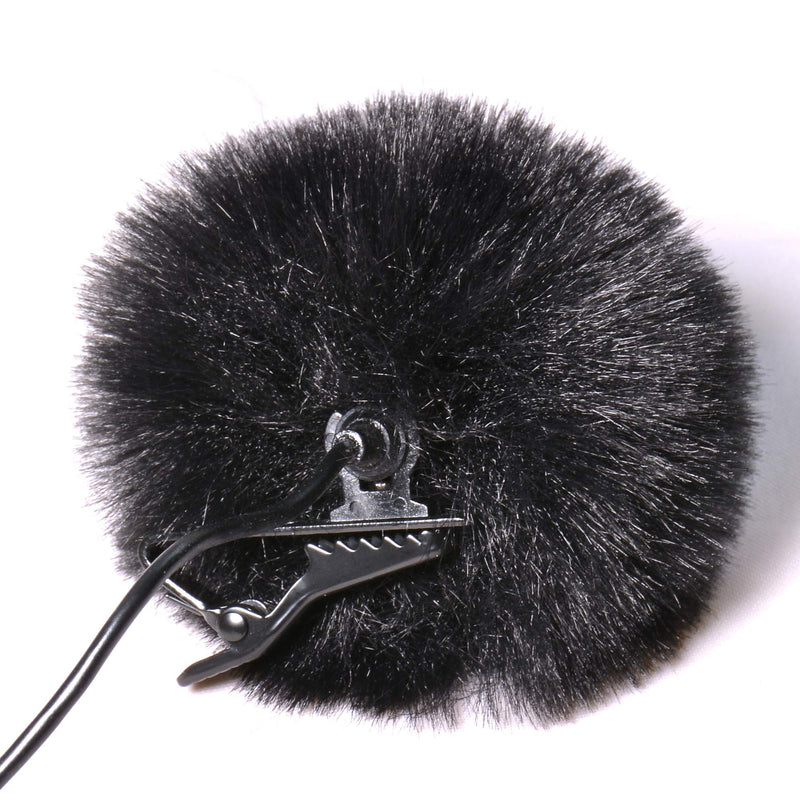  [AUSTRALIA] - Mini Microphone Windscreen, 5 Pack Lavalier Microphone Wind Furry Muffs Diameter 1cm