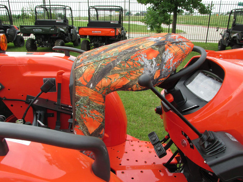  [AUSTRALIA] - Durafit Seat Covers, KU25 Kubota Seat Covers for Tractor B2301 B2601 in Orange Camo