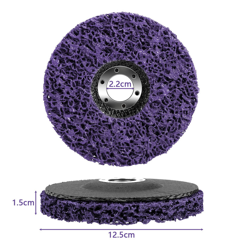  [AUSTRALIA] - 125 mm CSD disc sanding disc, 5 pieces black cleaning disc set, sanding disc nylon fabric disc clean strip disc, remove paint, rust