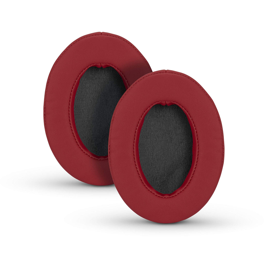  [AUSTRALIA] - Brainwavz Ear Pads for ATH M50X, M50XBT, M40X, M30X, HyperX, SHURE, Turtle Beach, AKG, ATH, Philips, JBL, Fostex Replacement Memory Foam Earpads & Fits Many Headphones (See List), Dark Red Oval