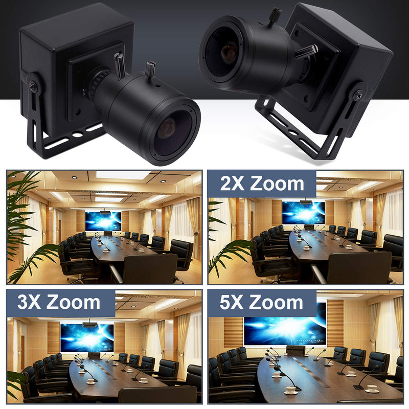  [AUSTRALIA] - SVPRO Manual Zoom Focus USB Camera 2.8-12mm Varifocal Lens 1080P FHD USB Webcam, 2MP High Frame Rate 100pfs VGA Mini Camera Portable USB Camera with UVC Plug & Play for Android Linux Windows Mac 2MP USB Camera (High Frame)