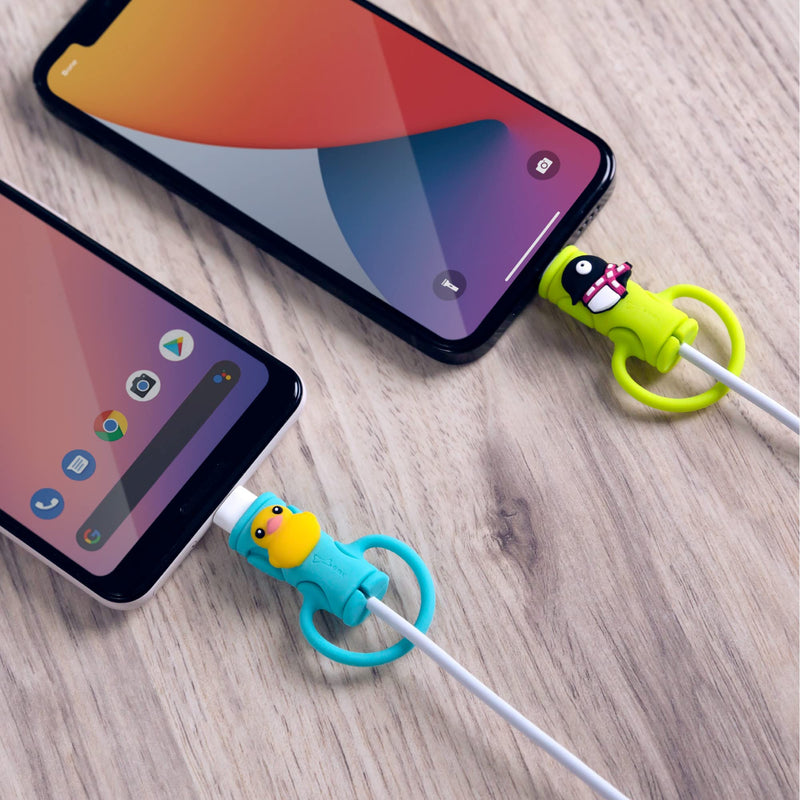  [AUSTRALIA] - Bone Cable Protector, Premium Silicone Superior Durability Cute Animal Bite, Cable Management Cord Cable Wire Organizer, Cable Tie for Apple iPhone Cable, USB Micro USB-C Charging Cable