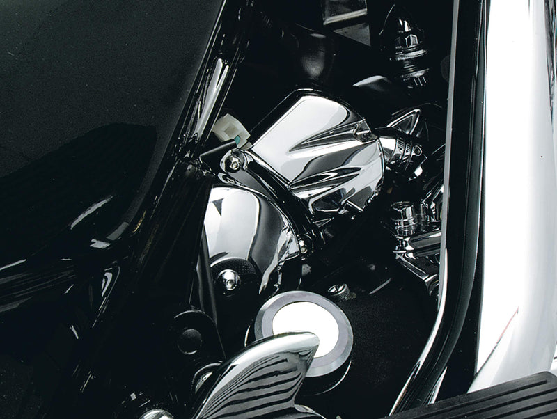  [AUSTRALIA] - Kuryakyn 9050 Motorcycle Accent Accessory: Solenoid Cover for 1990-2019 Harley-Davidson Motorcycles, Chrome