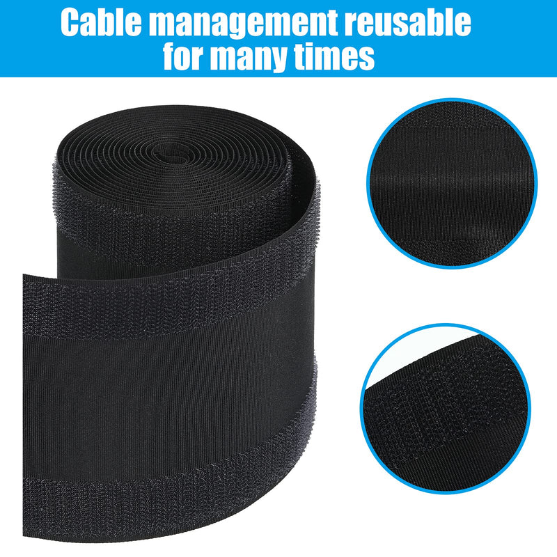  [AUSTRALIA] - Cable Grip Floor Cable Cover Cords Cable Protector Cable Management Only for Commercial Office Carpet (Black,3 Pieces) 3 Pieces Black