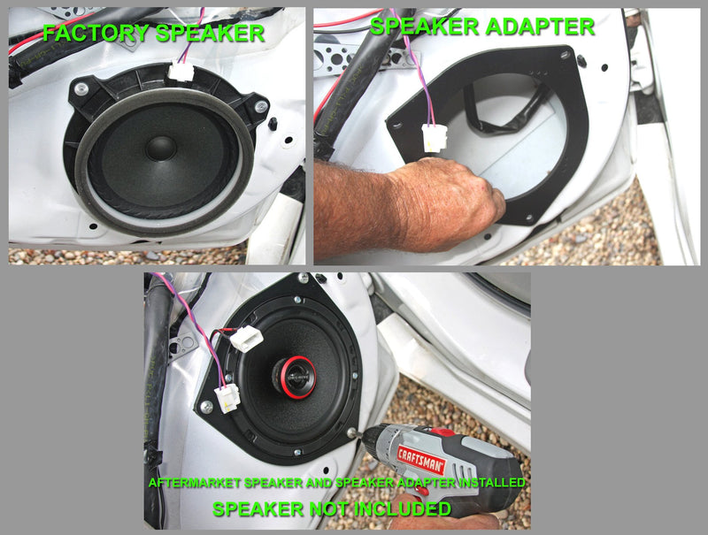 Exact Fit Speaker Adapter Spacer Rings For And Lexus Vehicles - SAK036_5525 - LeoForward Australia