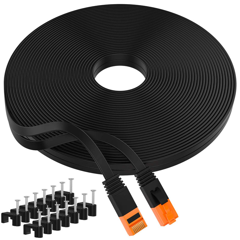  [AUSTRALIA] - Boahcken Cat 6 Ethernet Cable Black 35 ft,Internet Network LAN RJ45 Gigabit Patch Cords, High Speed Long Cat 6 Gaming Computer Wire 1 Feet for Router/PS5/Xbox/Laptop/PC. 35ft
