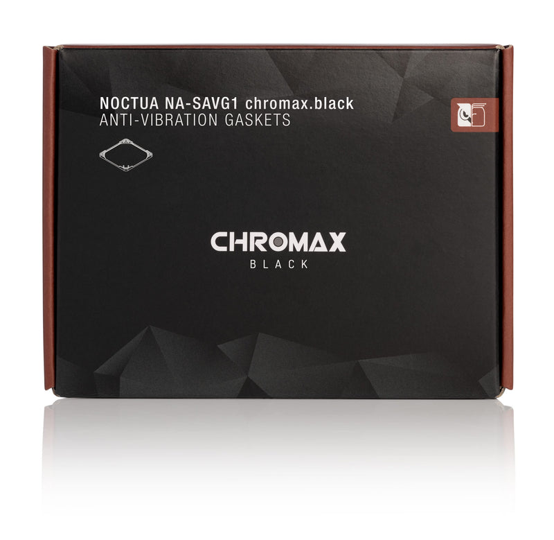 [AUSTRALIA] - Noctua NA-SAVG1 chromax.Black, Anti-Vibration Gaskets for 120x25mm Fans (Set of 3, Black)