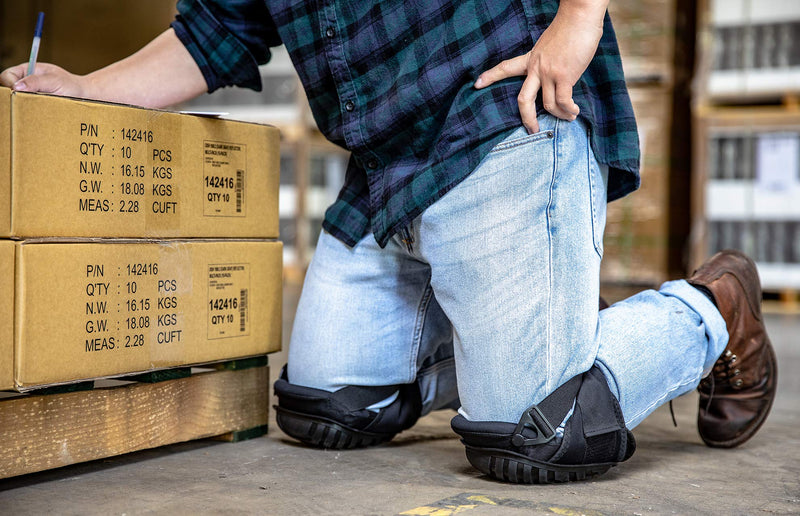  [AUSTRALIA] - Professional Knee Pads for Work - Heavy Duty Foam Padding Kneepads for Construction, Gardening, Flooring with Comfortable Gel Cushion to Save Your Knees (Knee High) Knee High
