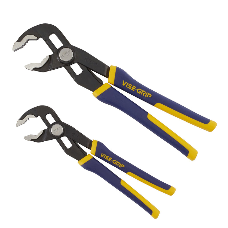 IRWIN VISE-GRIP GrooveLock Pliers Set, V-Jaw, 2-Piece (2078709) - LeoForward Australia