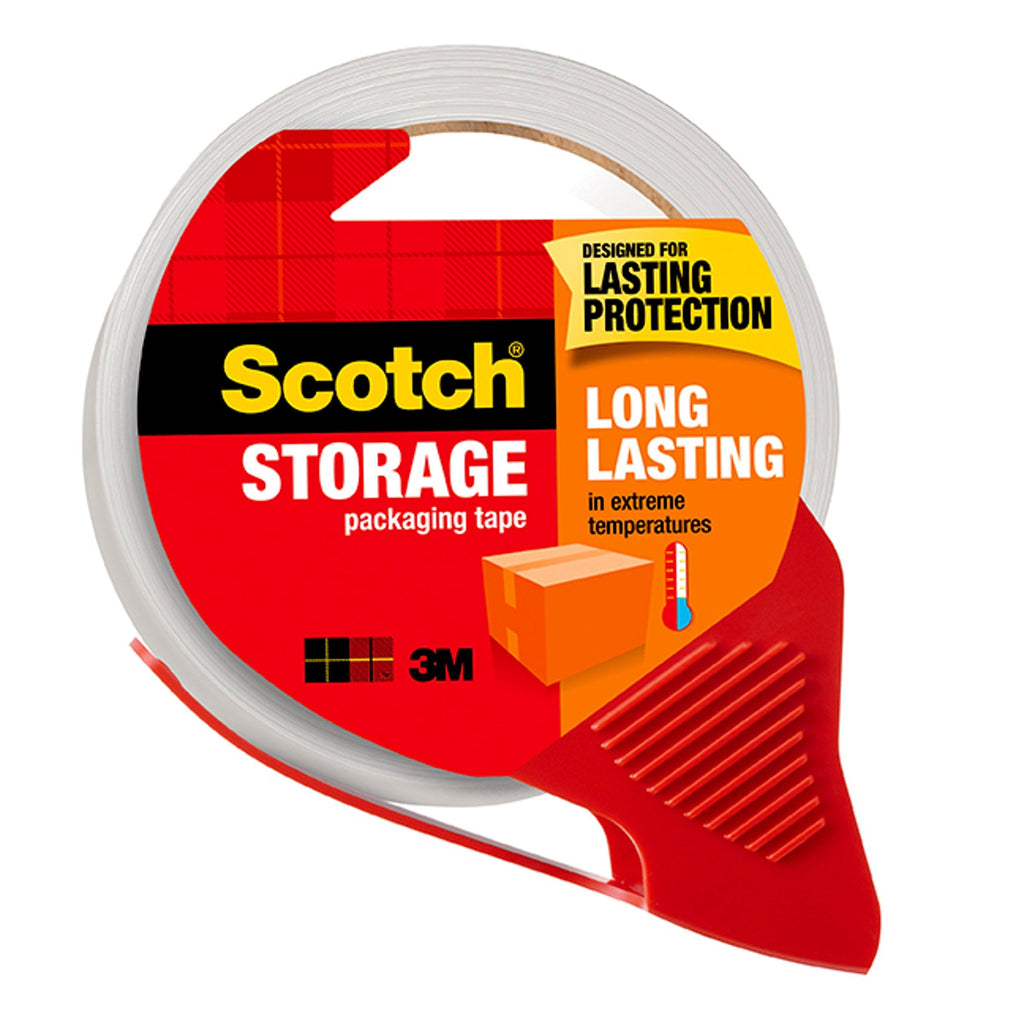  [AUSTRALIA] - Scotch Long Lasting Storage Shipping Packaging Tape, 1.88" x 38.2 yd, 1 Roll with Dispenser (3650S-RD-ESF)