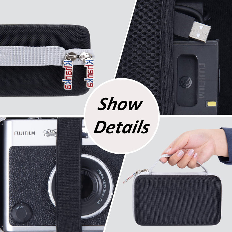  [AUSTRALIA] - Khanka Hard Carrying Case Compatible with Fujifilm Instax Mini Evo Instant Camera Hard Case