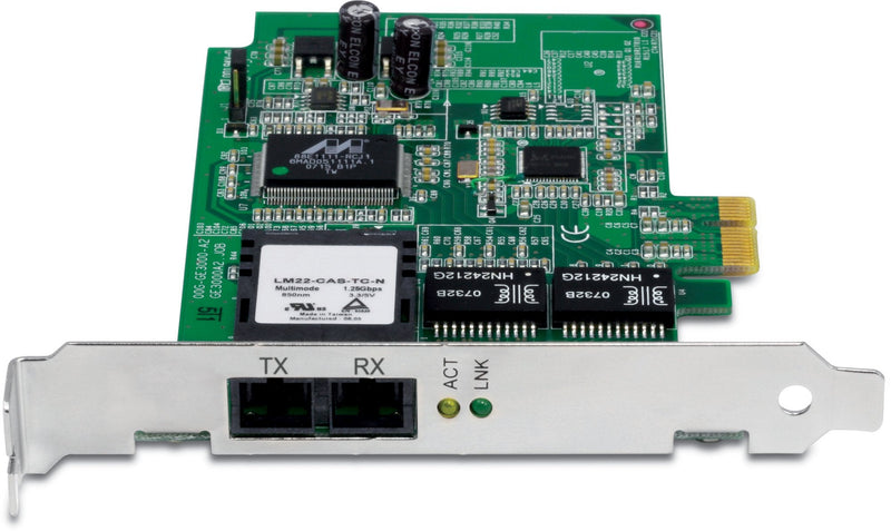  [AUSTRALIA] - TRENDnet SC-Type Fiber PCIe Adapter, Convert a PCIe Slot into an SC-Type Multi-Mode Fiber Port, Supports VLAN Tagging & Layer 2 Priority Tagging, TEG-ECSX