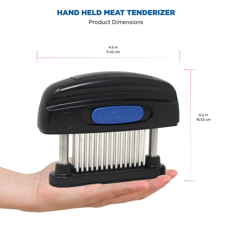  [AUSTRALIA] - Jaccard 45-Blade Meat Tenderizer, Simply Better Meat Tenderizer, Stainless Steel Columns/ Removable Cartridge, NSF Approved, Black Removable 45 Knife Cartridge w/ Stainless Columns
