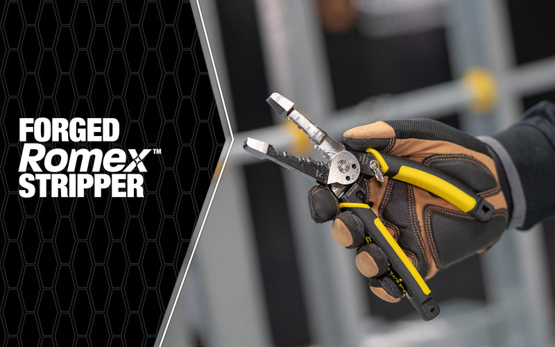  [AUSTRALIA] - Southwire - 65028240 Tools & Equipment SNM1214HD Heavy Duty Forged Romex Stripper, Multifunctional, Ideal For Stripping 12/2 and 14/2 Romex