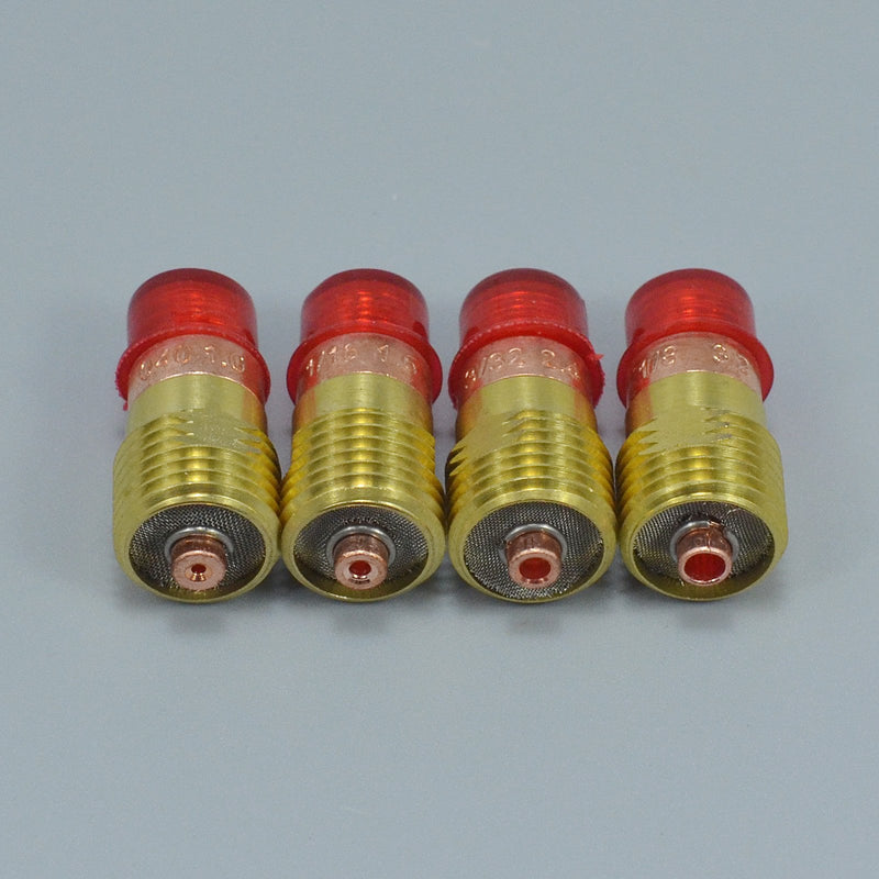  [AUSTRALIA] - TIG Welding Torches Stubby Gas Lens Collets Alumina Nozzles Back Cap Kits Fit SR WP 17 18 26 Torch 16pcs