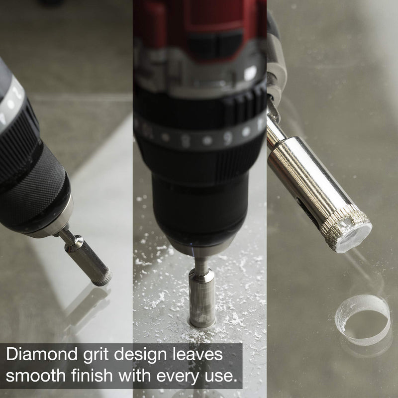 Neiko 00823A Diamond Grit Hole Saw Drill Bit Set, 5 Piece | 5/32” – ½” 5-pc small set - LeoForward Australia