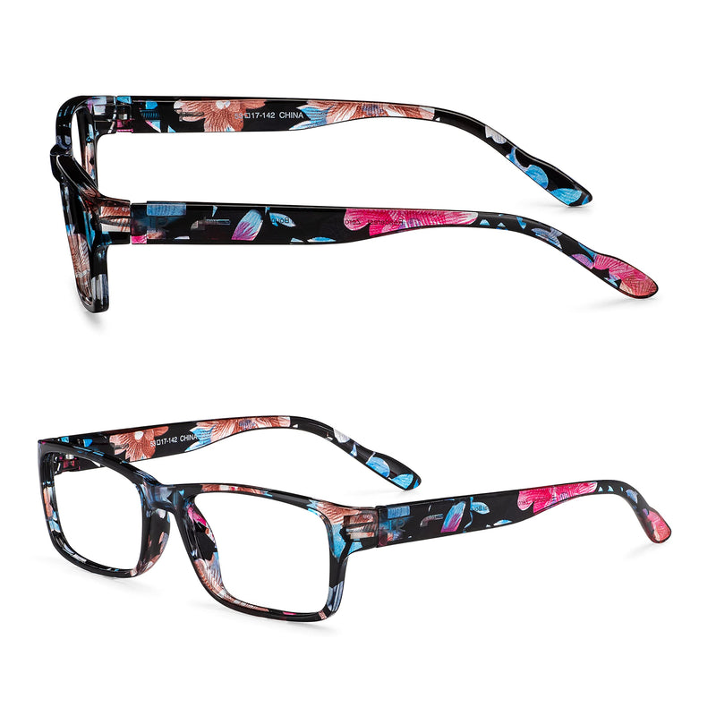 Readerest Blue Light Blocking Reading Glasses (Floral, 2.50 Magnification) Floral 2.5 x - LeoForward Australia