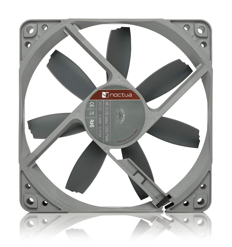  [AUSTRALIA] - Noctua NF-S12B redux-1200 PWM, High Performance Cooling Fan, 4-Pin, 1200 RPM (120mm, Grey)