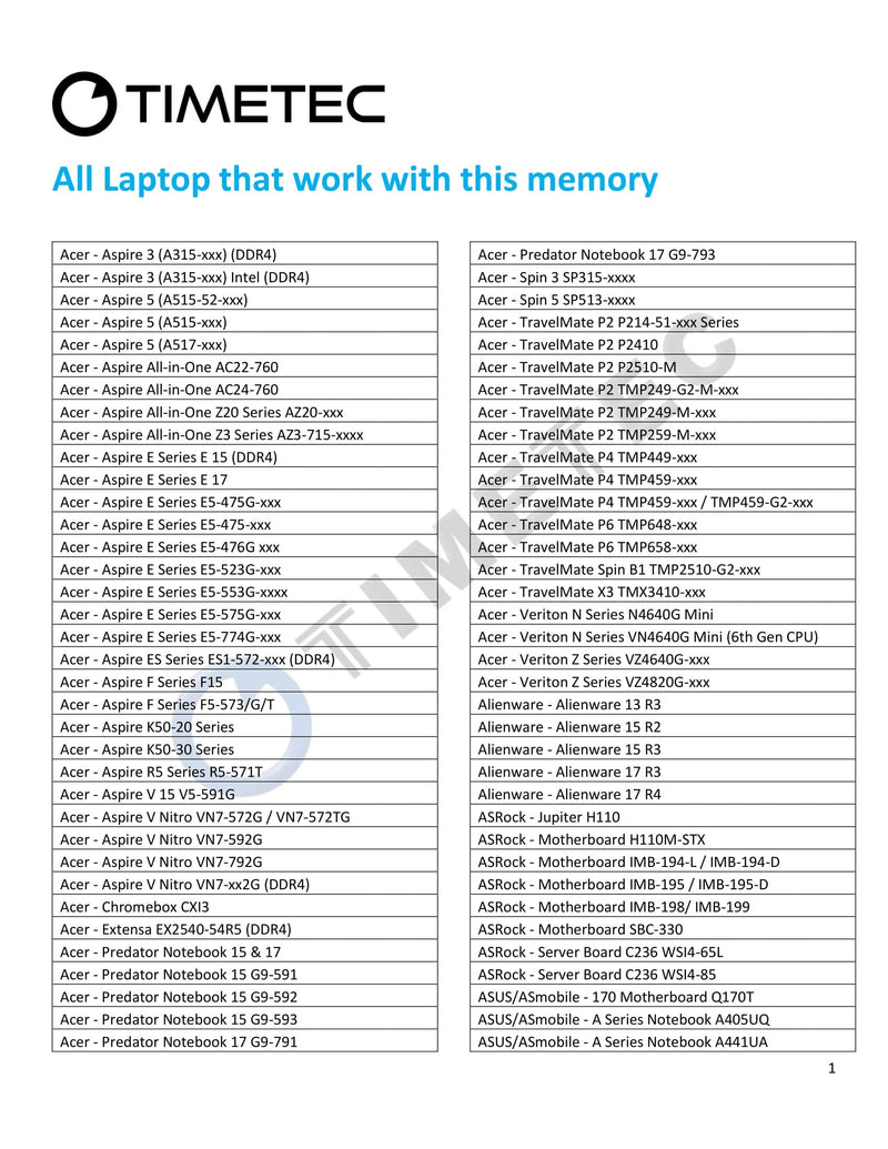  [AUSTRALIA] - Timetec 16GB KIT(2x8GB) DDR4 2133MHz PC4-17000 Non-ECC Unbuffered 1.2V CL15 1Rx8 Single Rank 260 Pin SODIMM Laptop Notebook PC Computer Memory RAM Module Upgrade (16GB KIT(2x8GB)) Single Rank 16GB KIT(2x8GB)