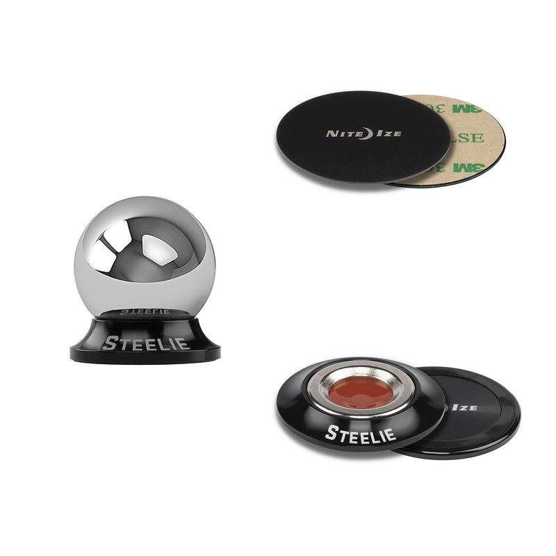  [AUSTRALIA] - Nite Ize Steelie Orbiter Dash Mount Kit - Magnetic Cell Phone Holder for Car , Low Profile, No Attached Magnets