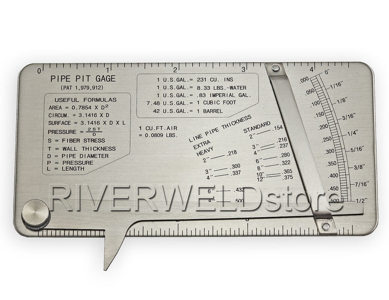  [AUSTRALIA] - RIVERWELD Pipe Pit Welding Gauge Gage Test Ulnar Welder Inspection