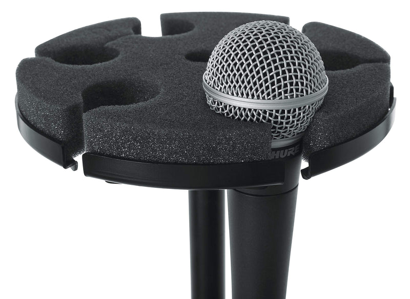  [AUSTRALIA] - Gator Frameworks Mic Stand Adapter to Hold up to 6 Microphones; Fits Both Wired and Wireless (GFW-MIC-6TRAY)