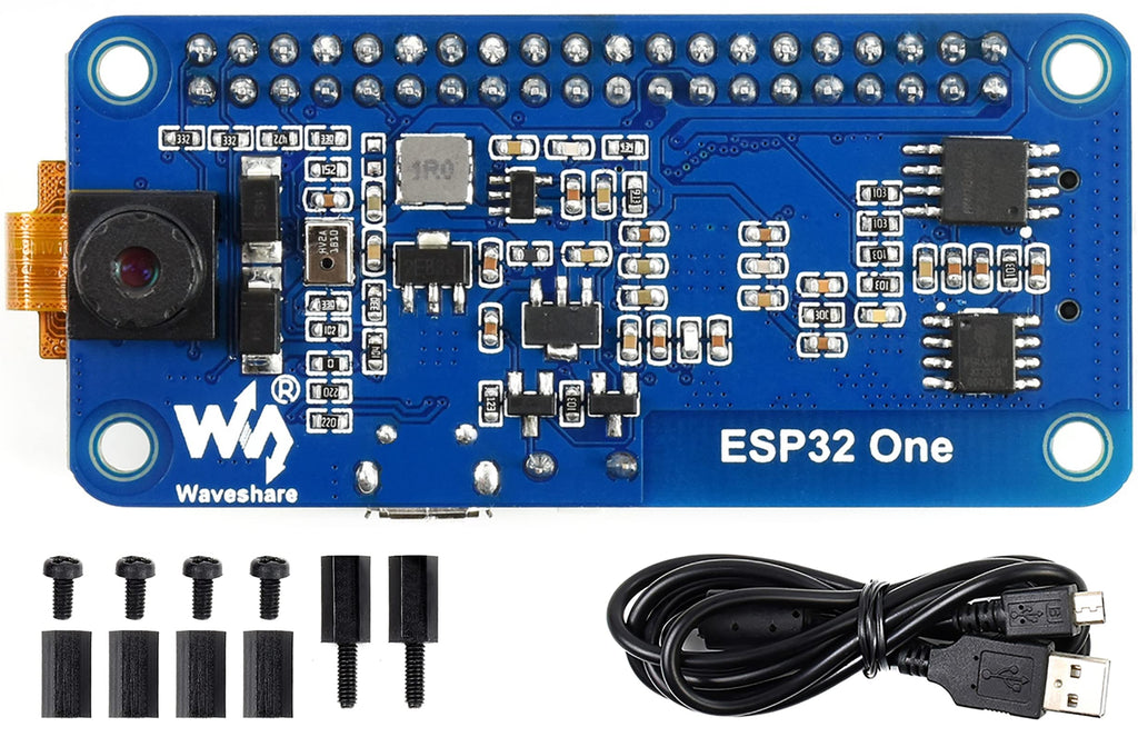  [AUSTRALIA] - ESP32 One Kit Mini Development Board with WiFi/Bluetooth for Raspberry Pi Hats Support Image Recognition Voice Processing Compatible with Arduino and ESP-IDF Software SDK ( with Camera)