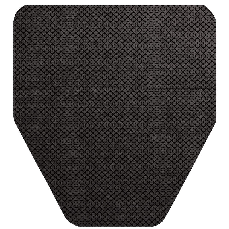  [AUSTRALIA] - Tolco 220209 Komodo Urinal Mat, Polyester, Black/Grey (Pack of 6)