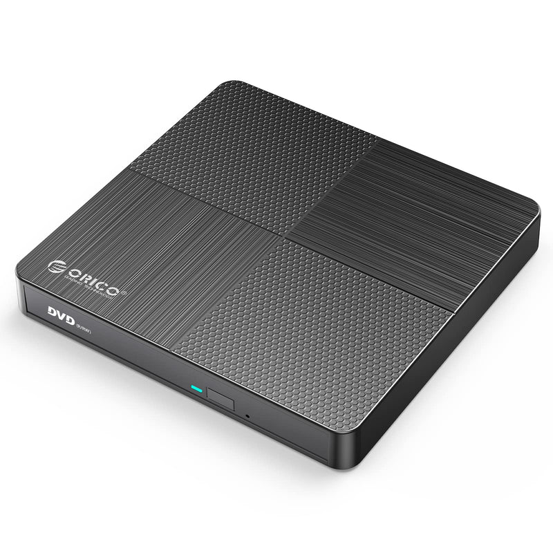  [AUSTRALIA] - ORICO External CD/DVD Drive Burner Portable CD/DVD +/-RW Drive/DVD CD ROM Rewriter Compatible with Laptop Desktop PC Windows Mac Pro MacBook-ORU2-01 Molel X USB 2.0